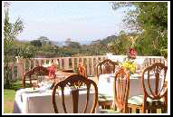 Mountain woods resort hotel restaurant